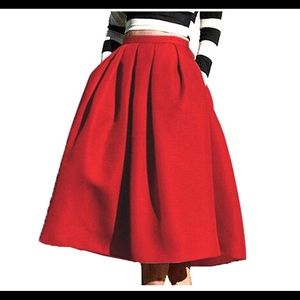 Woman’s high waisted A line skirt